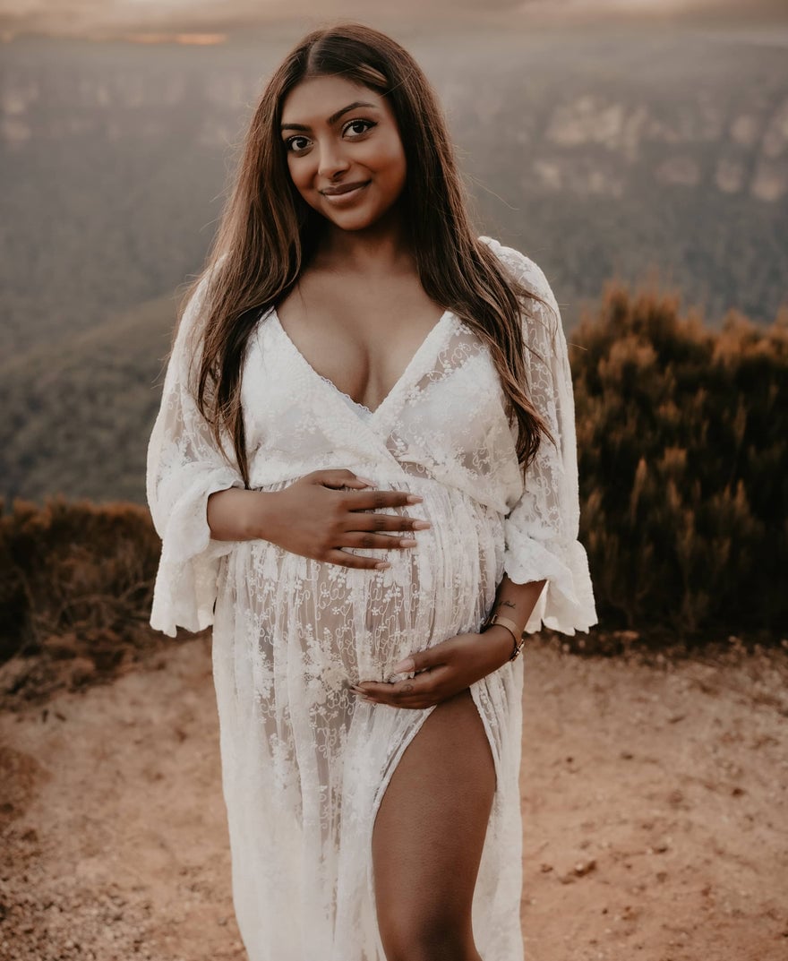 Mama Rentals Lola Ivory Lace Maxi Dress photo 2