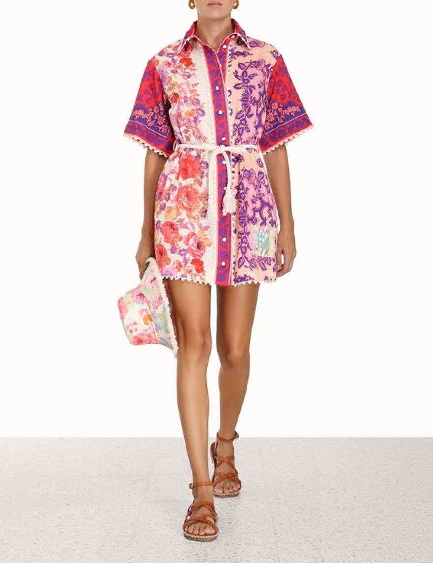 Zimmermann Raie Trimmed Shirt Dress photo 2