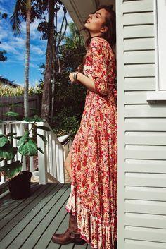 Arnhem Wild Magnolia Maxi Dress in Sunset Size 10 photo 3