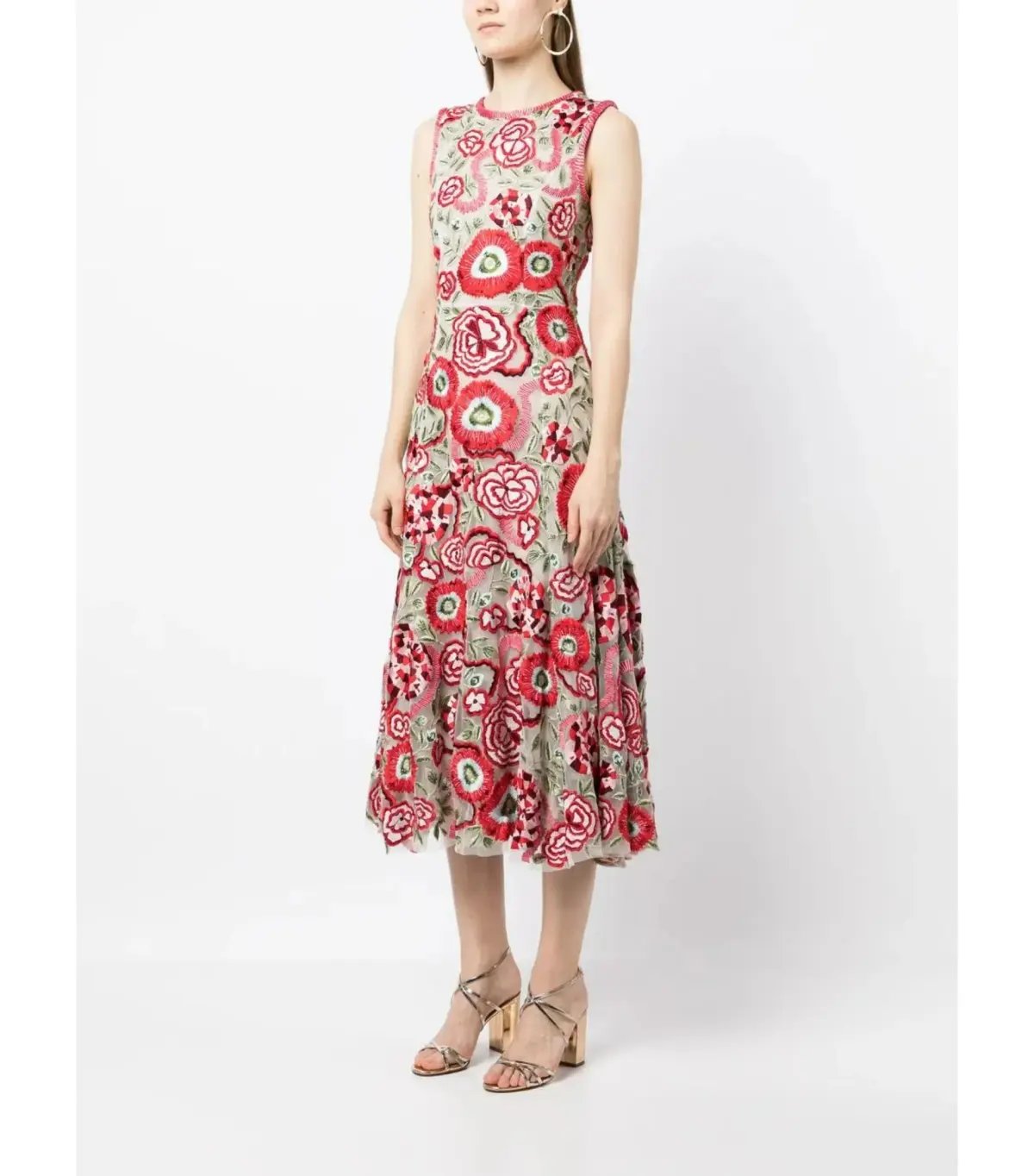 Rachel Gilbert Gigi Midi Dress Multi Size AU 12 photo 2