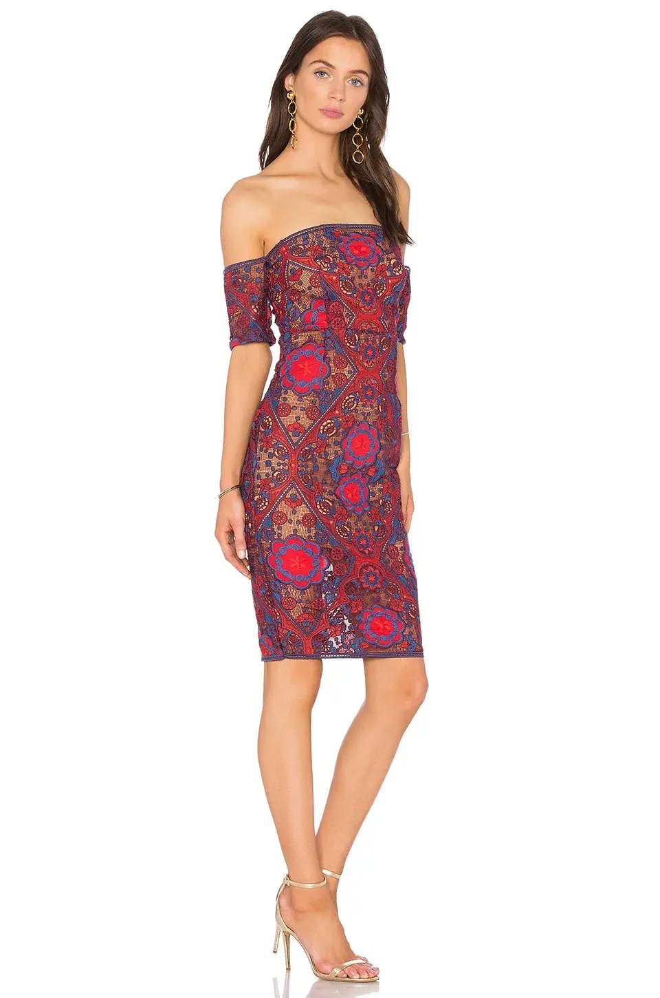 Winona Casablanca Off The Shoulder Dress Mixed Size 6 photo 2