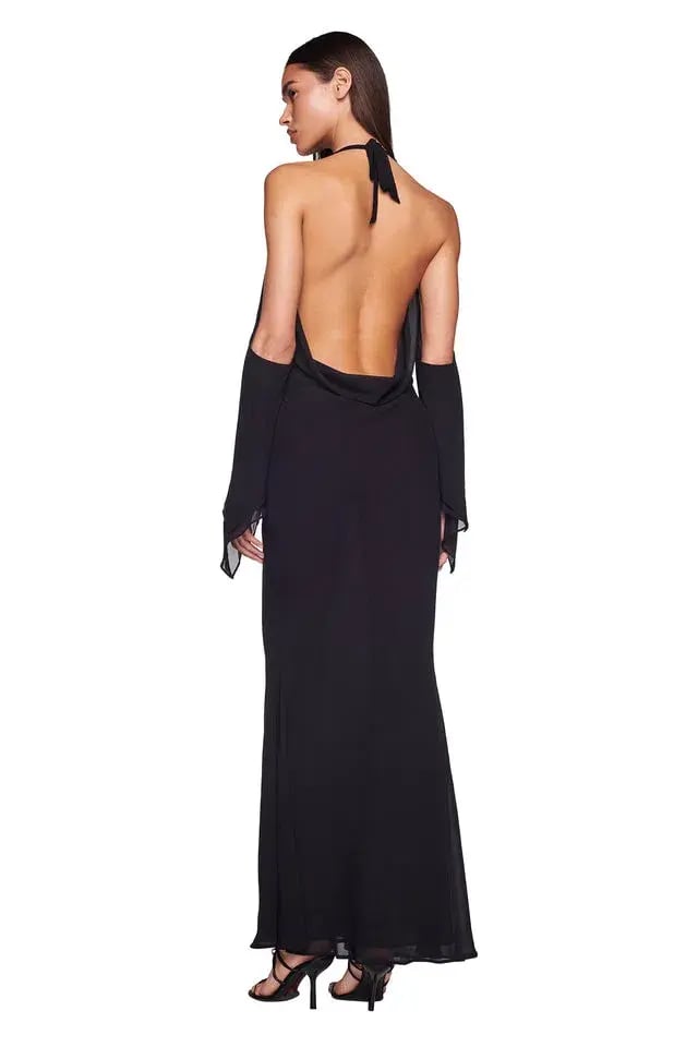 I.AM.GIA Rosanna Maxi Dress in Black Size 8 photo 3