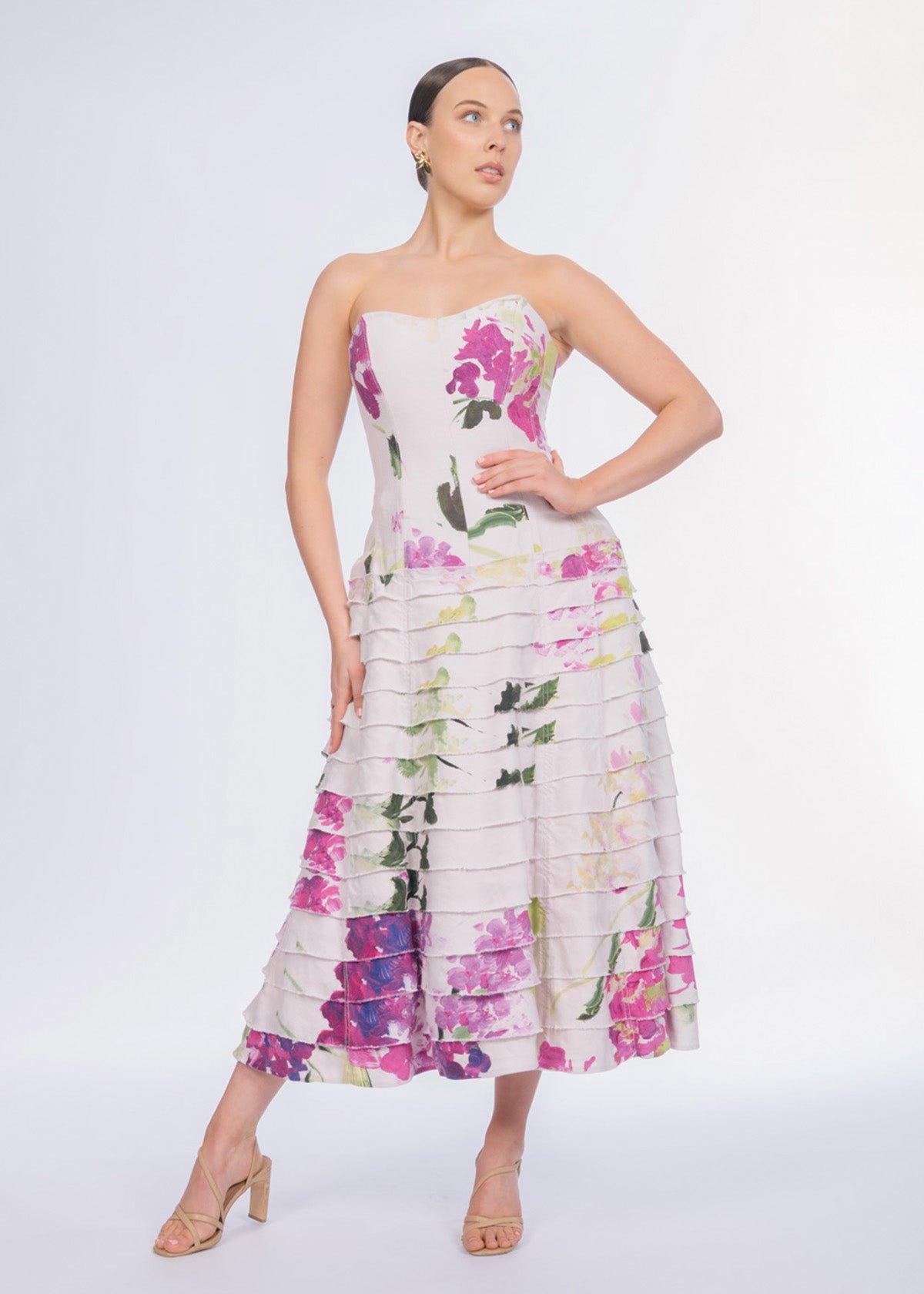Victoria Gown in Wild Hydrangea photo 4