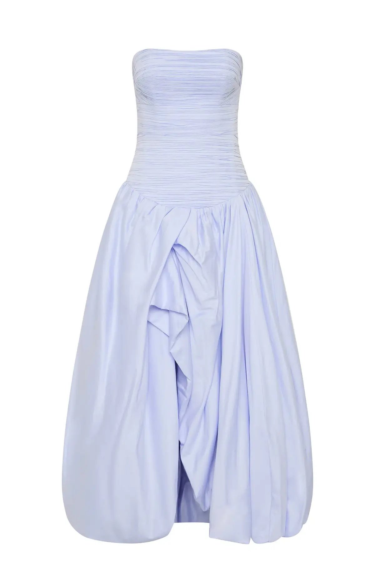 Aje Violette Bubble Hem Maxi Dress in Pearl Blue Size 12 photo 3