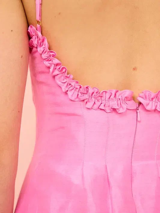 Aston Studio Raquel Dress In Candy Silk Size 12 photo 5