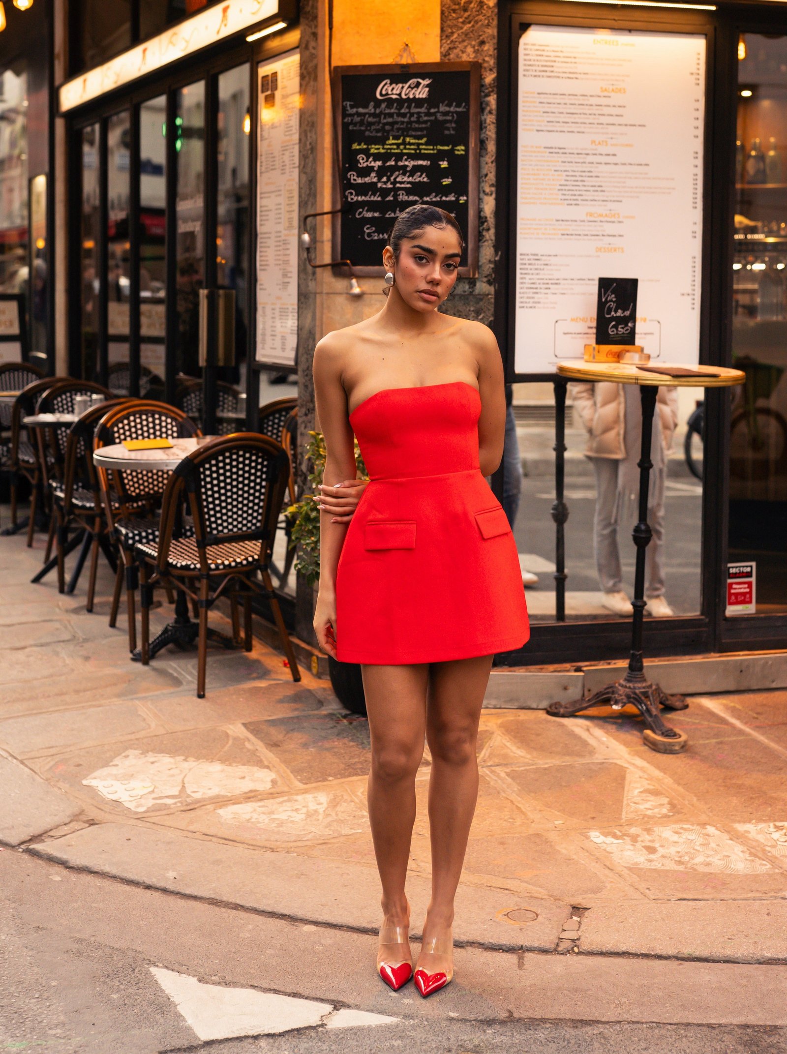 ODD MUSE THE ULTIMATE MUSE STRAPLESS DRESS - RED photo 2