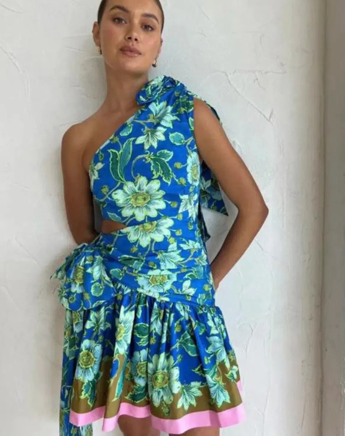 Alemais Winnie One Shoulder Mini Dress Size 14 photo 7