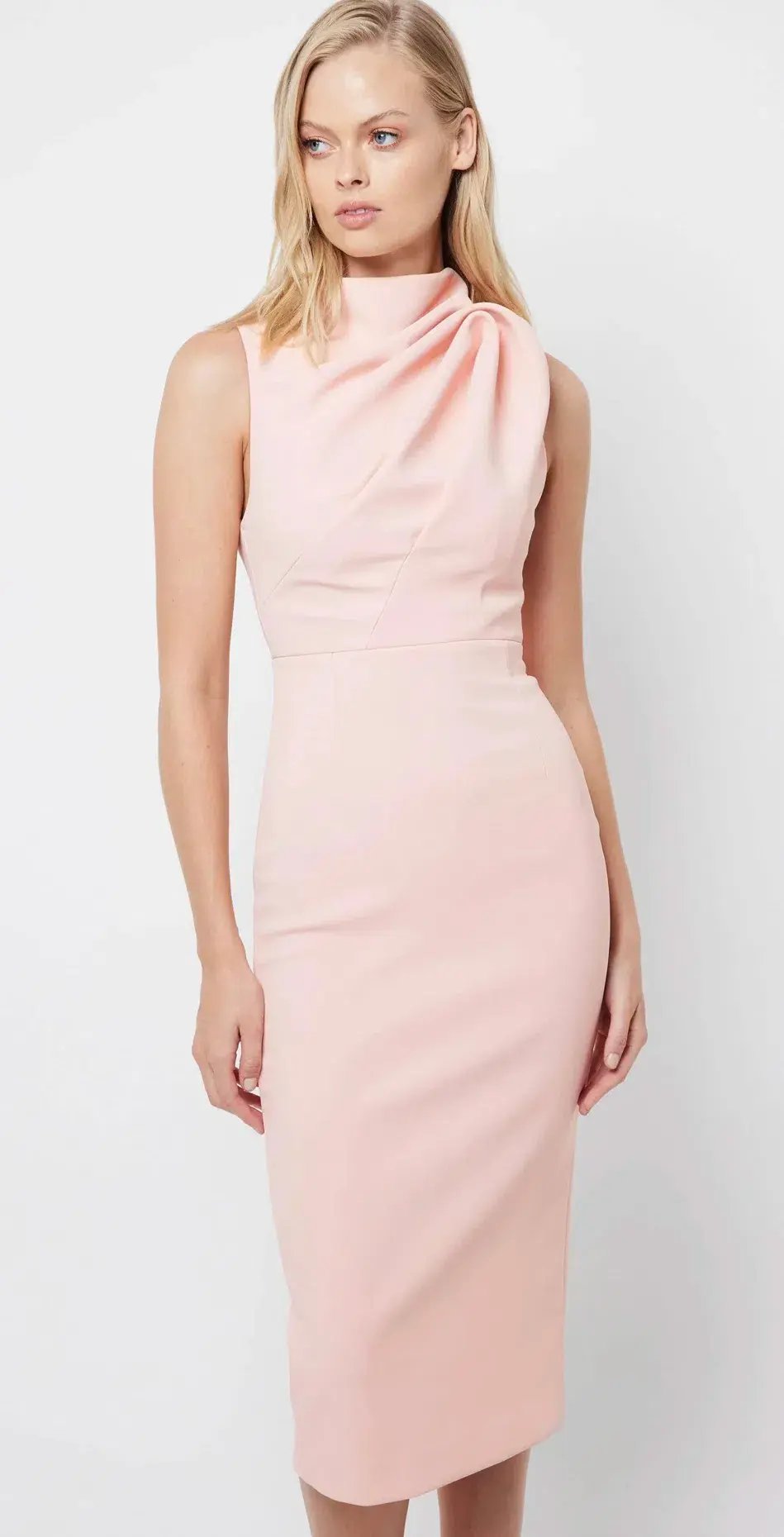 Mossman The Edge Of Glory Midi Dress Blush Size 6 photo 2