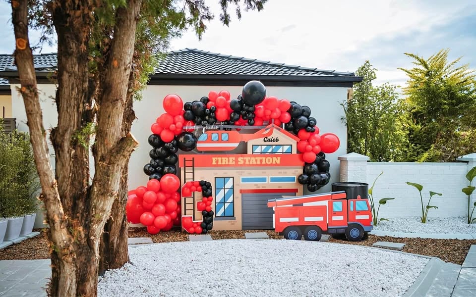 Fire station party styling for hire photo 3
