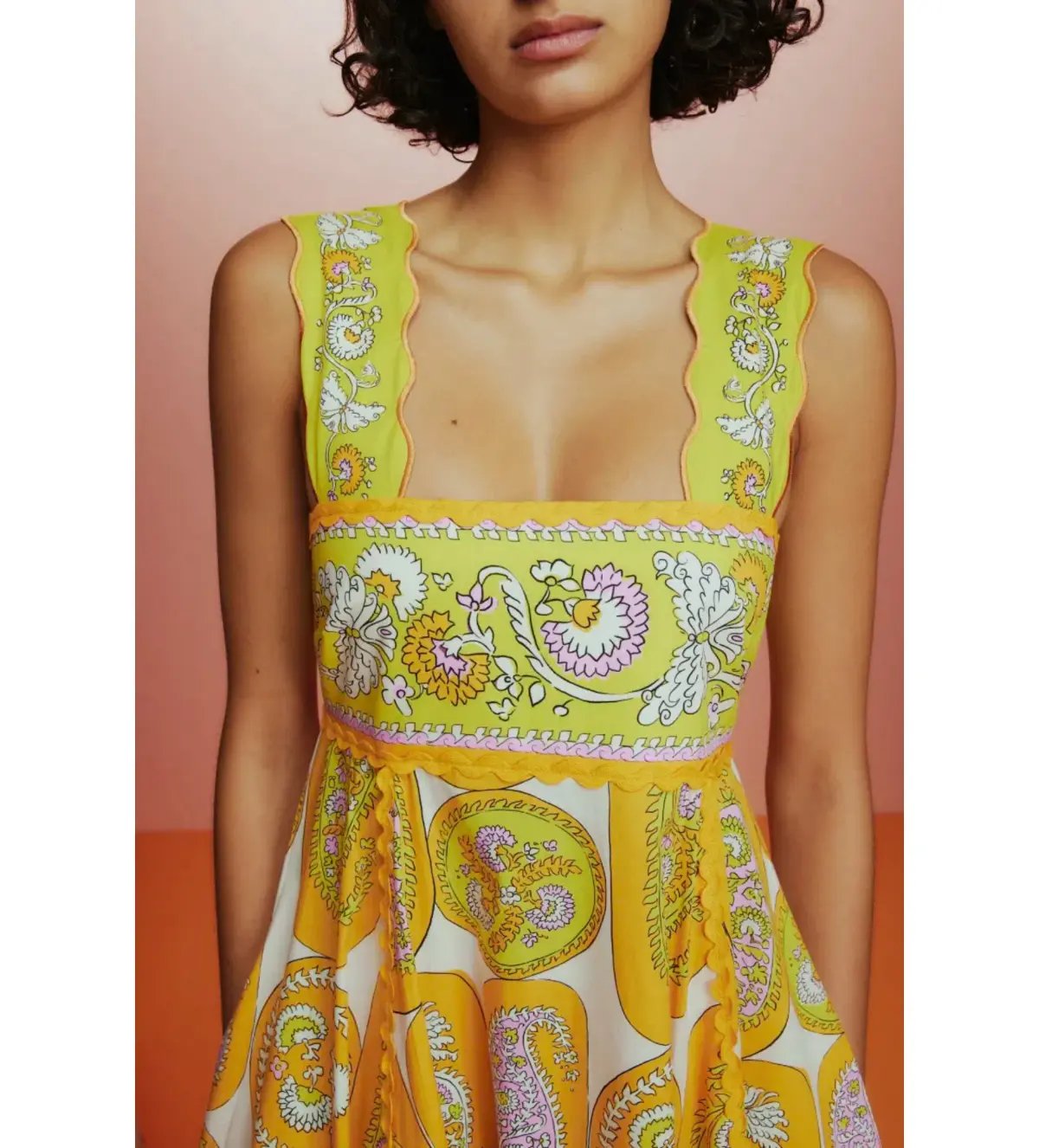Alemais Diana Summer Dress Yellow Floral Size AU 8 photo 4
