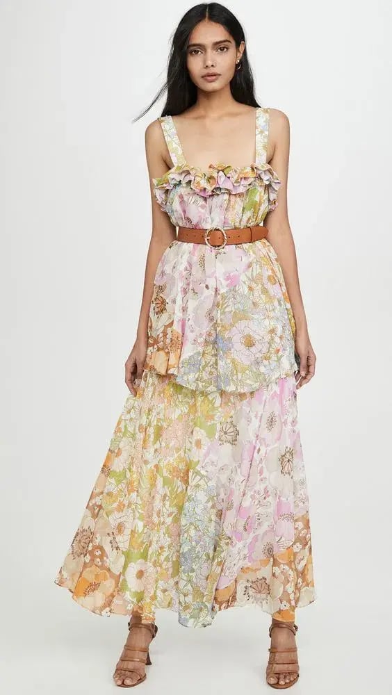 Zimmerman Super Eight Maxi Dress Print Size 6 photo 3