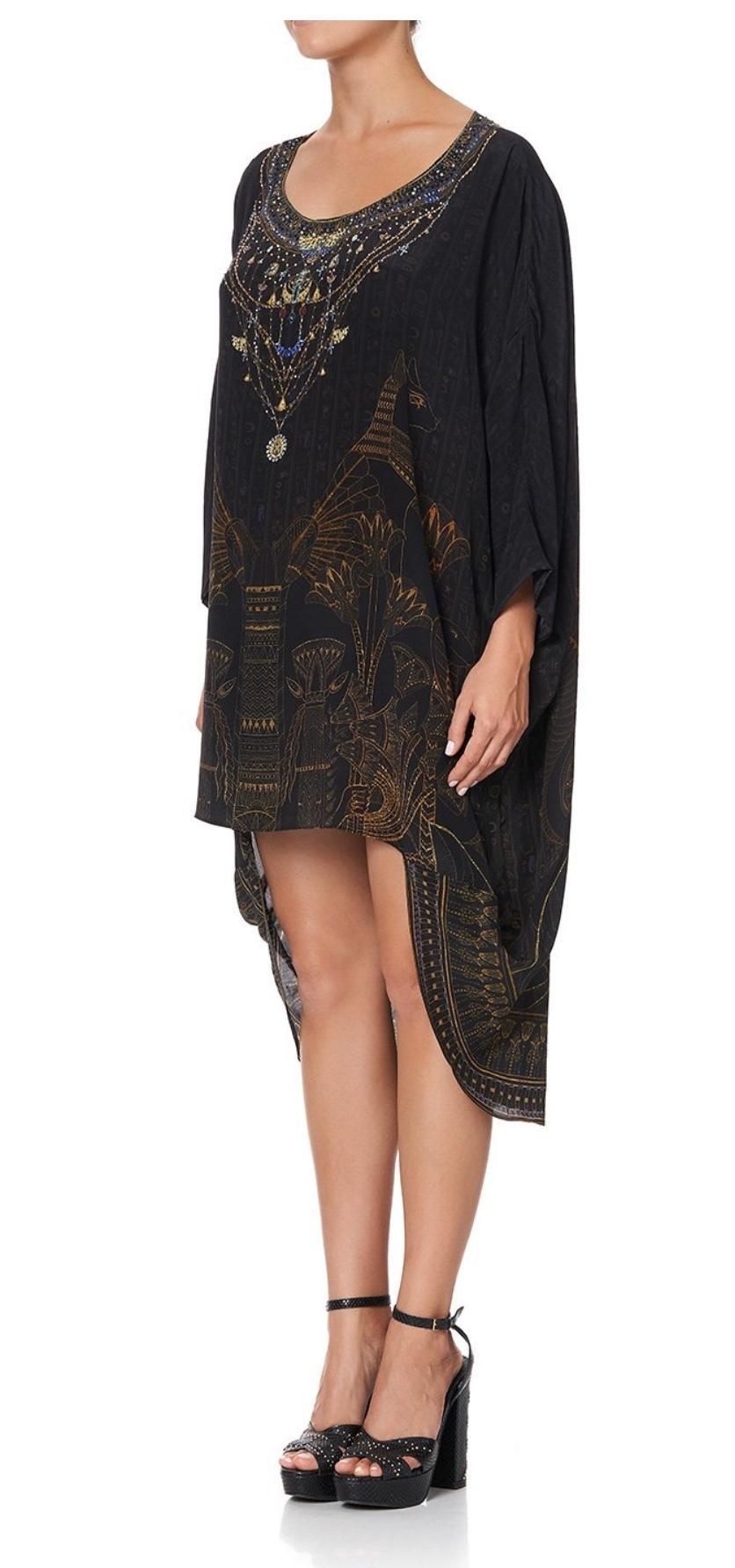Camilla King Cobra scoop back dress black size 16 photo 6