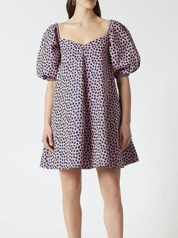 Scanlan Theodore Floral Trapeze Dress – Pink/Print (Size 8) photo 3