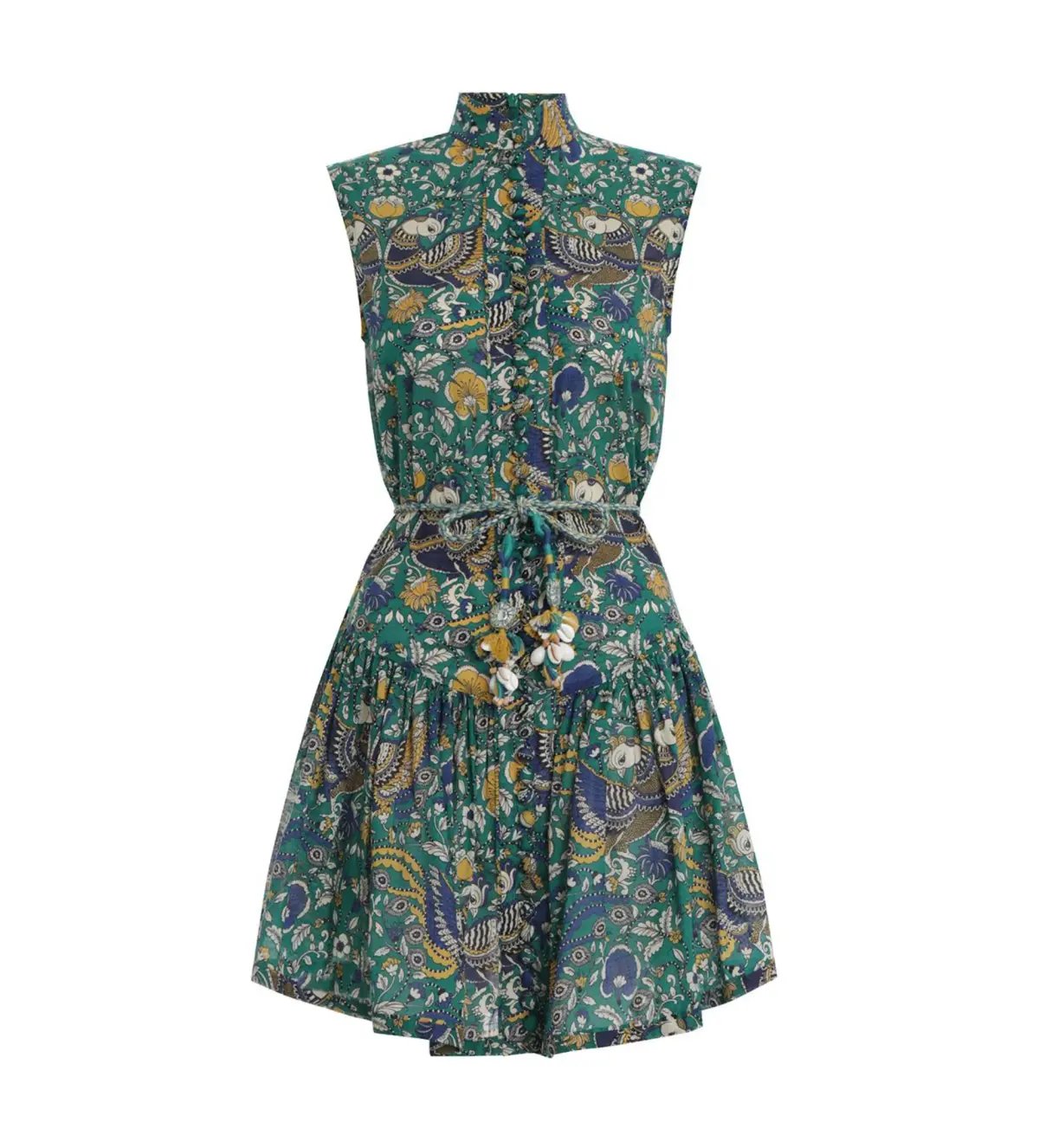 Zimmermann	Edie Drop Waist Mini Dress Multi Size 0 / Size AU 8 photo 3