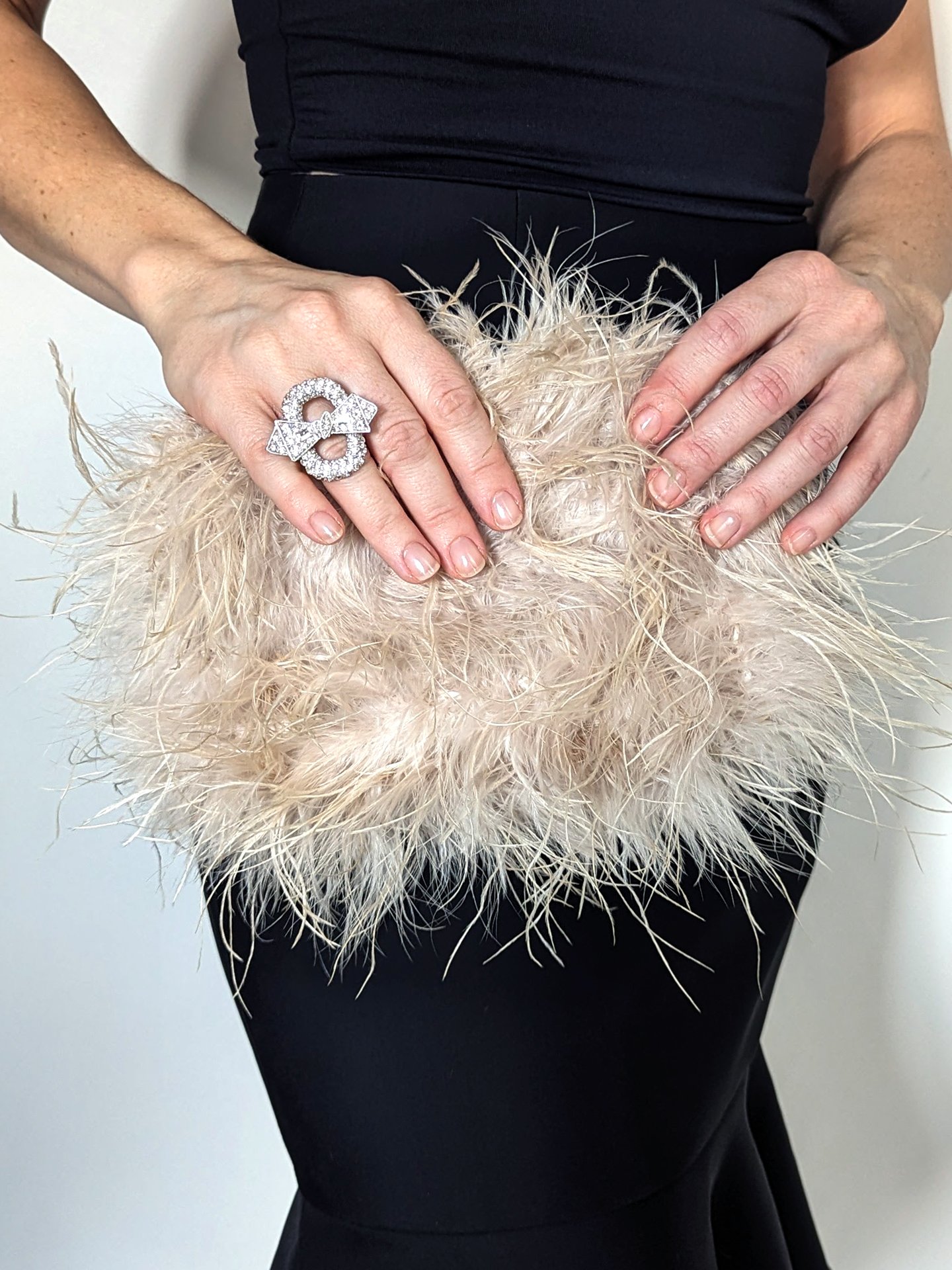Loeffler Randall Zahara Mini Feather Pouch photo 2