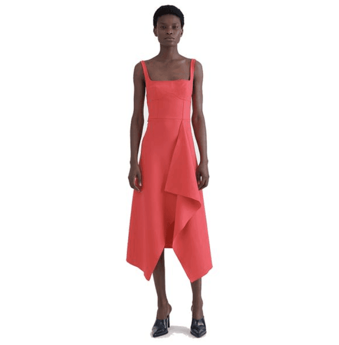 Dion Lee Bustier Midi Dress Acid Pink Size 4 photo 4