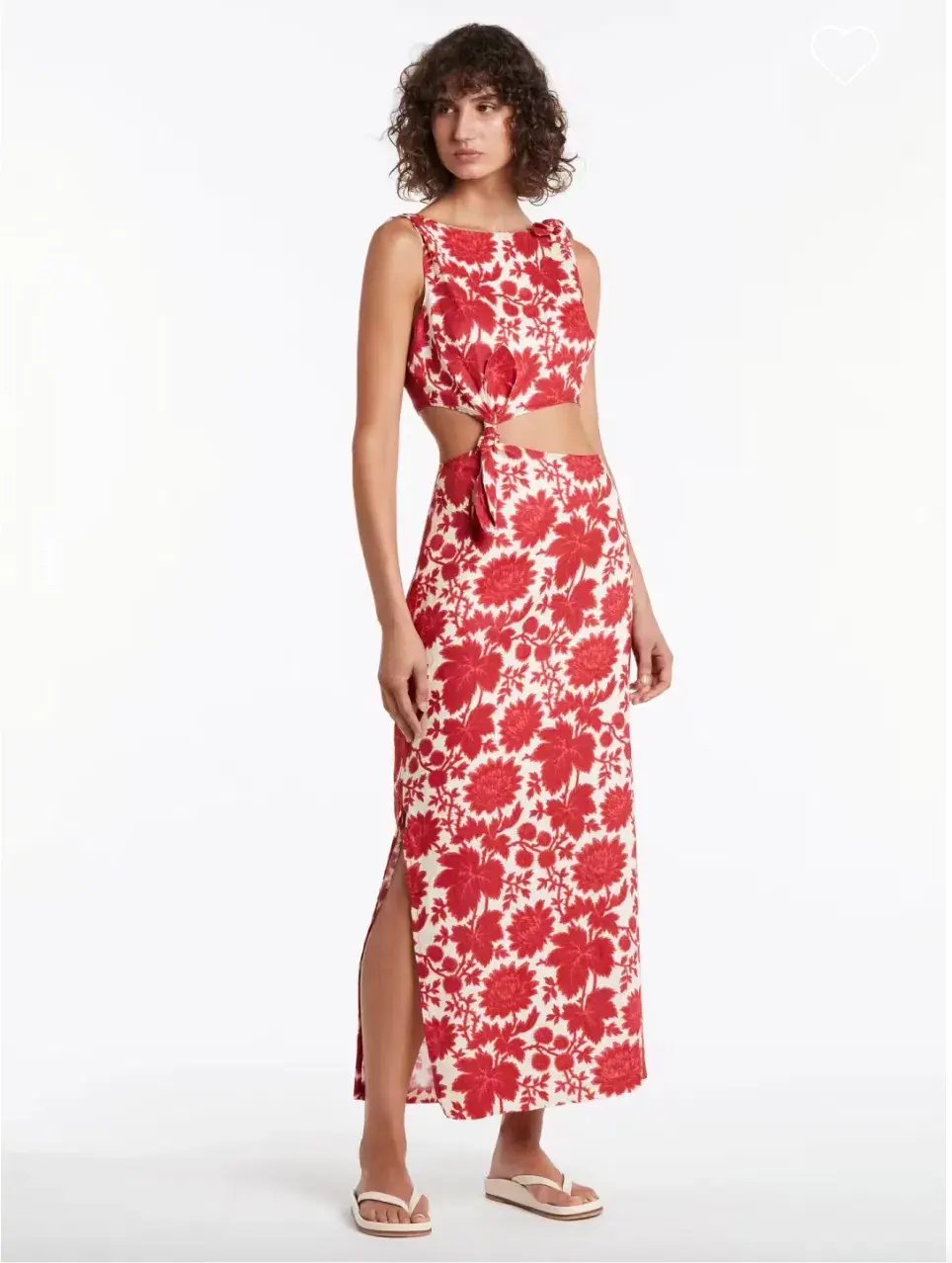 Sir the Label Cinta Knot Dress Valetina Print photo 3
