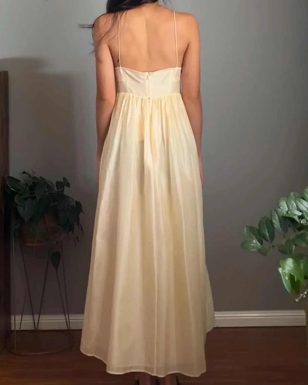 Ulla Johnson Mariza Cotton Blend Organza  Midi Dress Cream Size XS/Au 4 photo 4