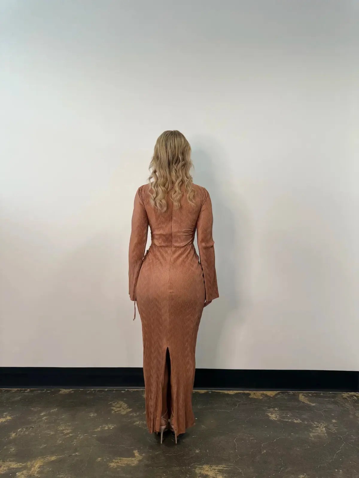 Love Nookie Mirage LS Gown in Mocha Size 10 photo 4
