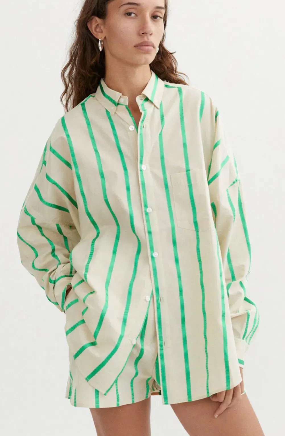 Blanca Fleur Shirt and Shorts Matching Set Green Print Size S/M / AU 8 photo 5