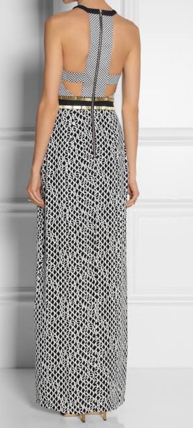 Sass & Bide Women's Blue The Invincible Embellished Piqué and Crepe Maxi Dress Size 8 photo 3