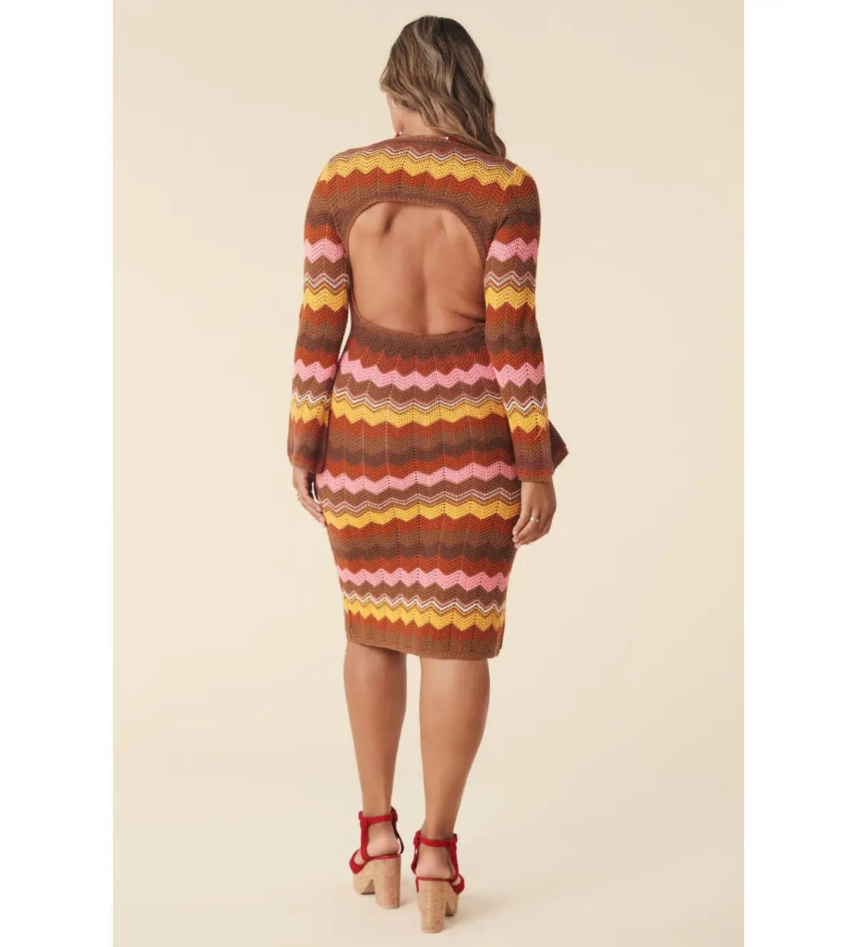 Spell Ziggy Crochet Midi Dress Multi Size XS/Au 8 photo 2