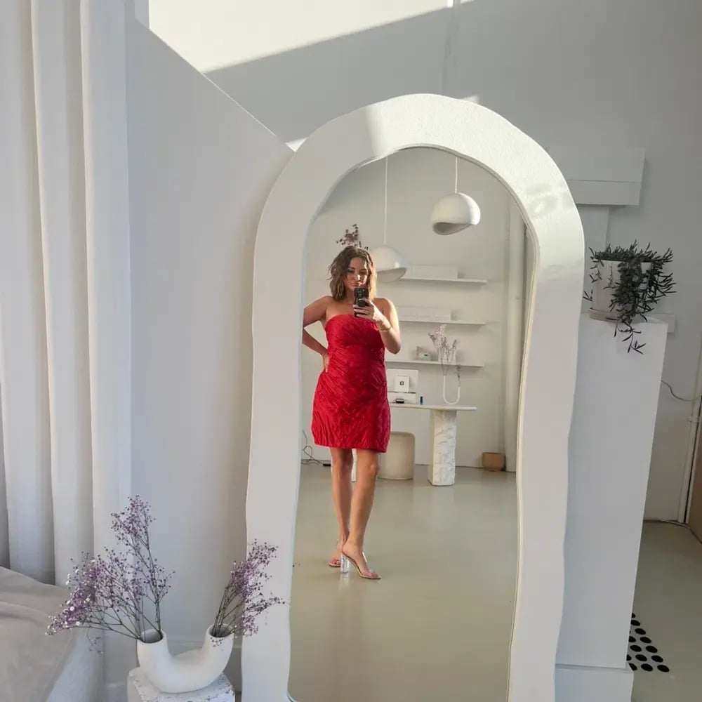 Aje Anima Ruched Mini Dress Size 12 photo 2
