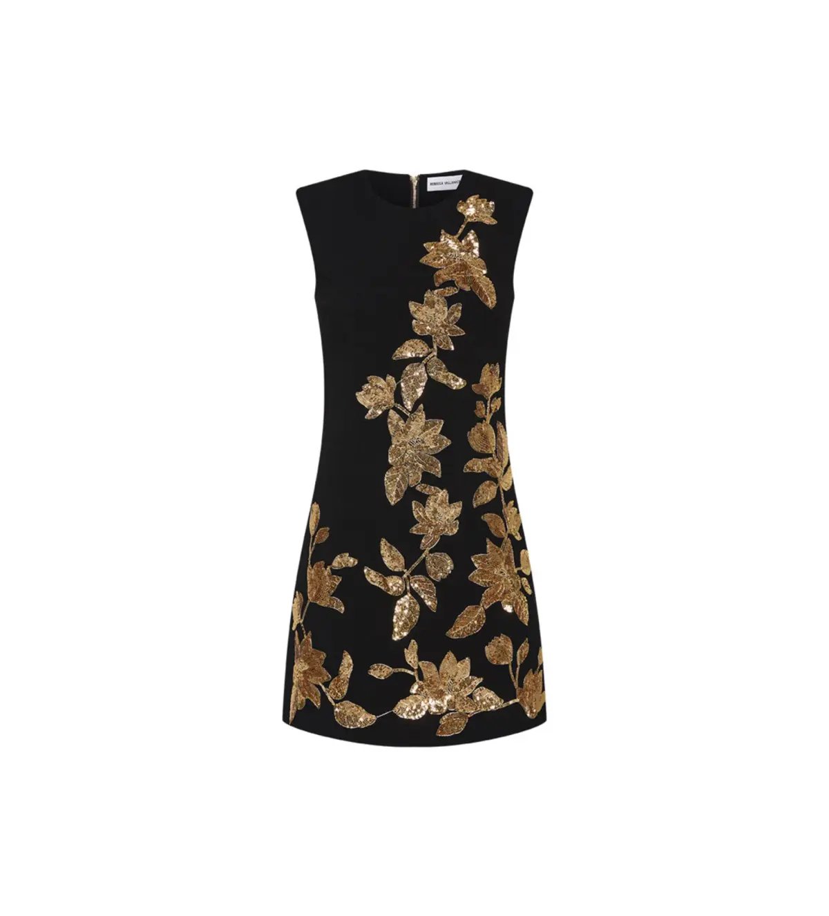 Rebecca Vallance Versailles Mini Dress Black/Gold Size 12 photo 3