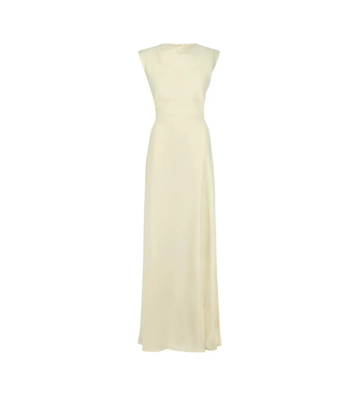 Odd Muse The Ultimate Muse Drape Back Maxi Dress Butter Cream Size 8 photo 3