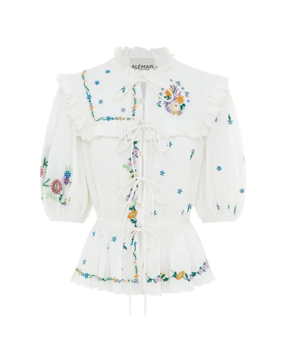 Alemais Willa Embroidered Blouse and Skirt Set Floral Size 14 photo 6