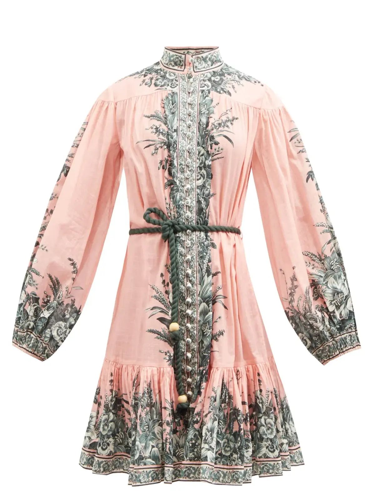 Zimmermann Moonshine Floral Mini Dress Print Size 10 photo 4