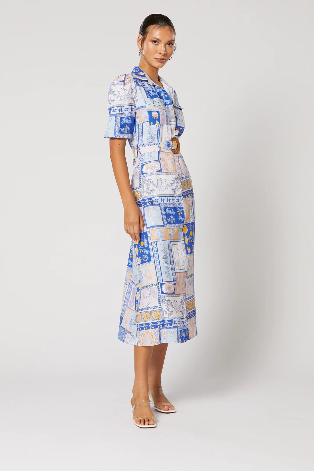 WINONA AMALFI MIDI DRESS - MULTI photo 6