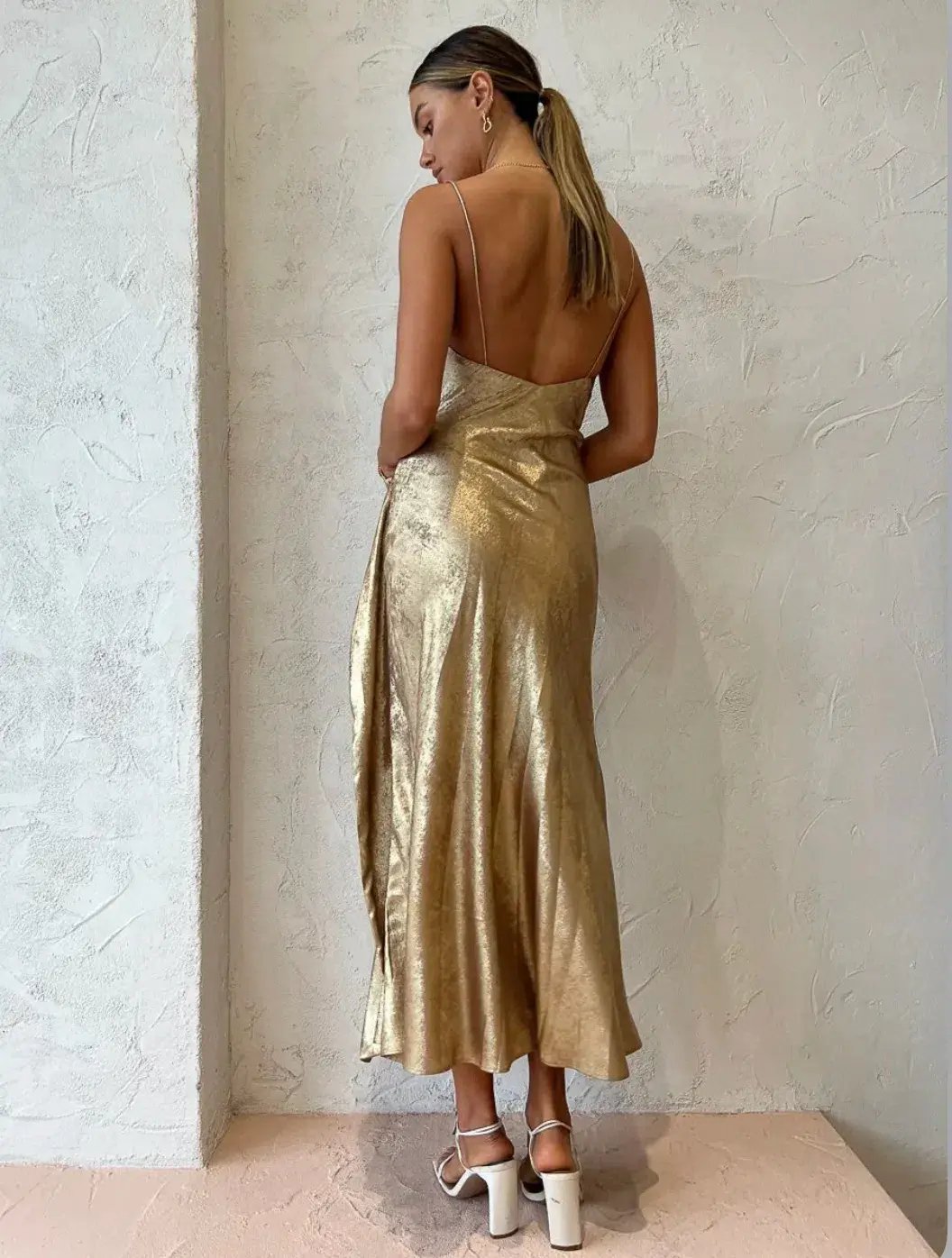Acler Queensbridge Dress Gold Size 8 photo 3