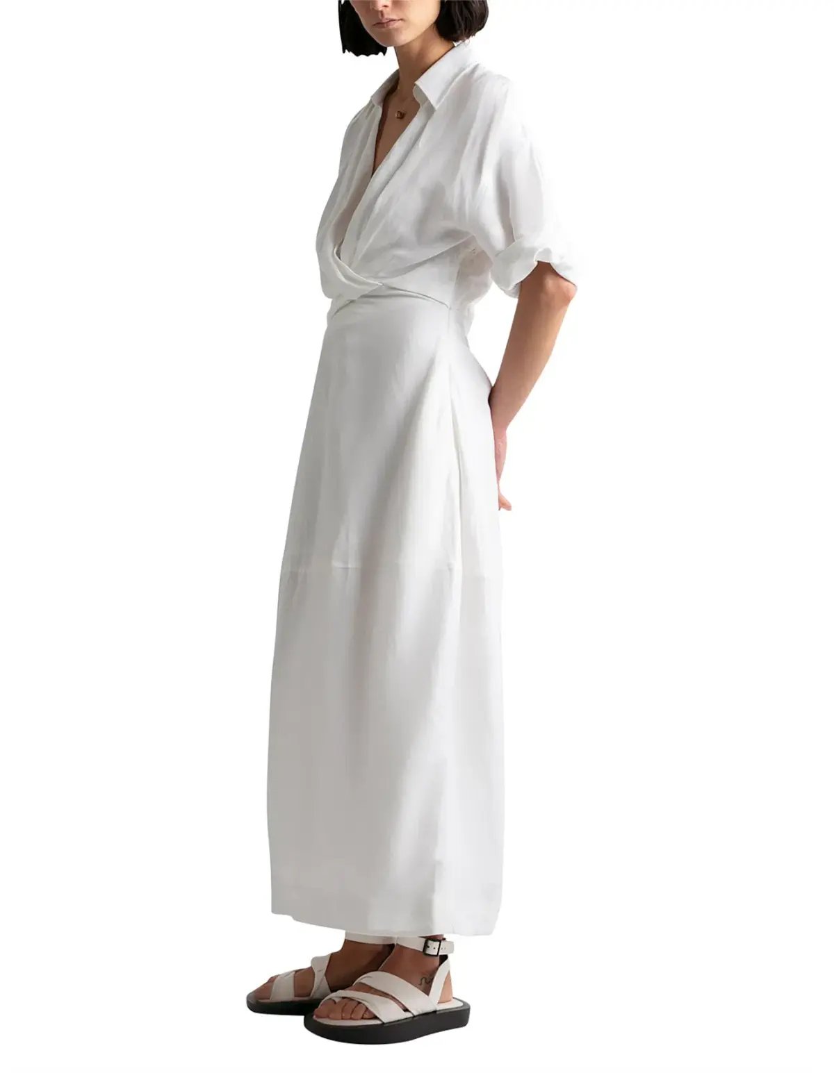 Camilla and Marc Marina Midi Dress White Size 8 photo 2