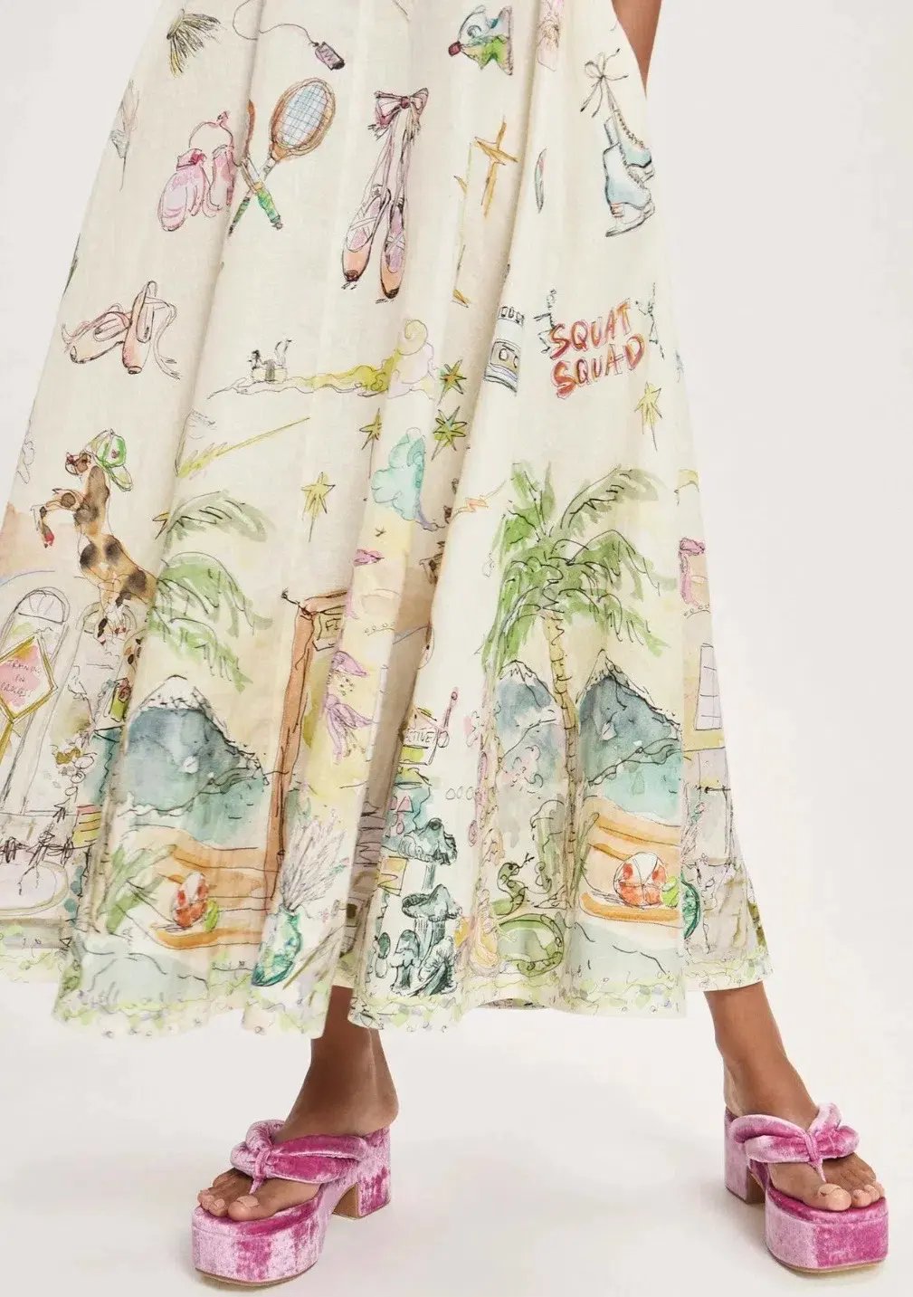 Alemais Anouk Sundress Size 8 linen with pockets photo 3