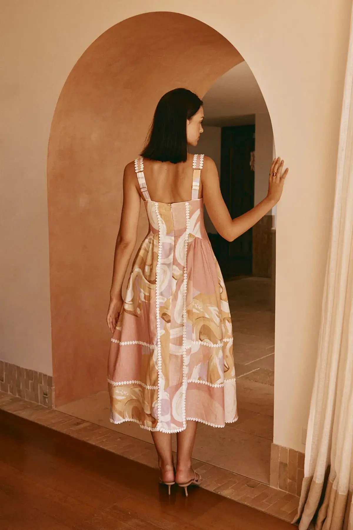 Zaco Dress Sogno Tramonto Multi Print Size 6 photo 3