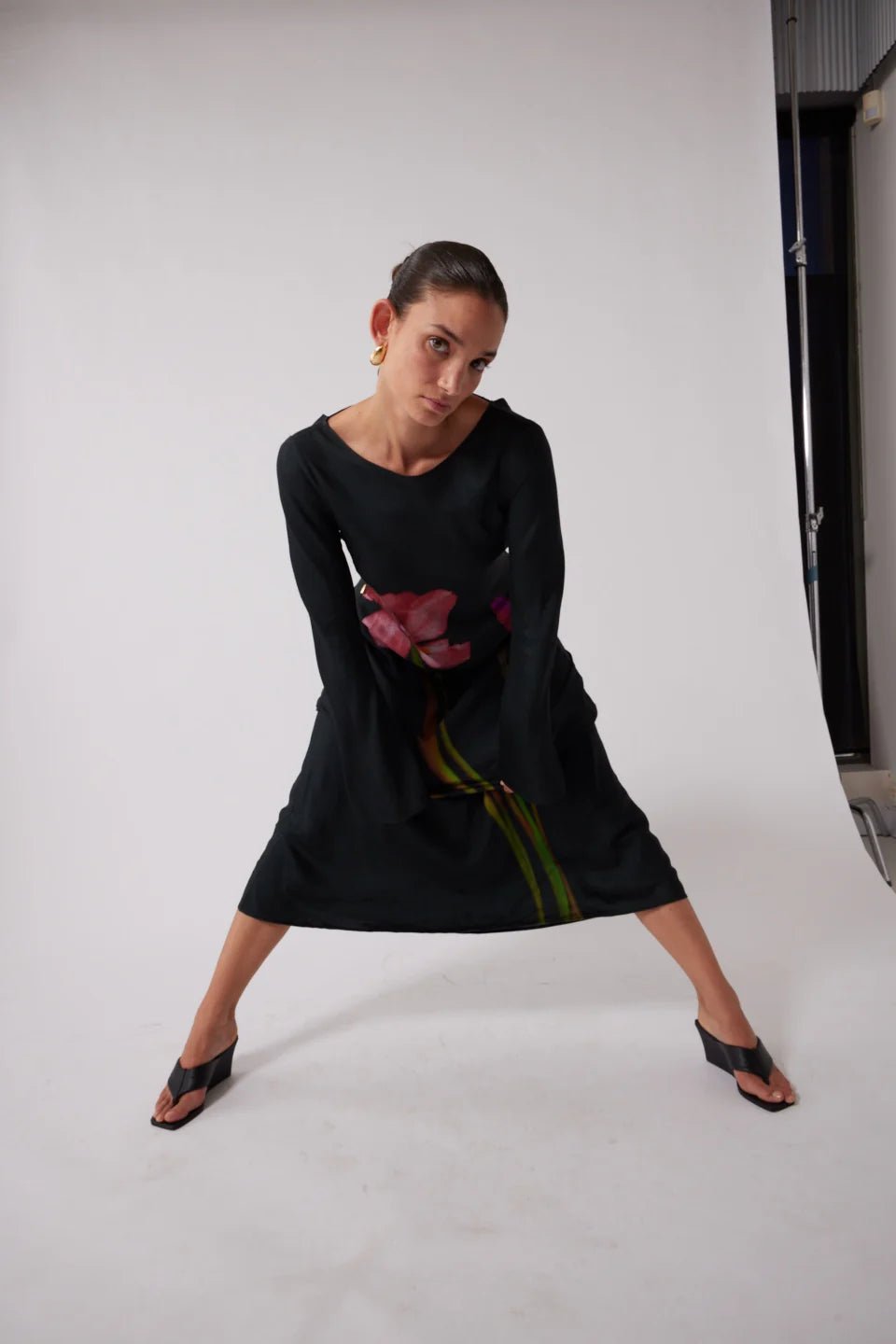 THE WOLF GANG THEA MAXI DRESS - NOIR photo 6