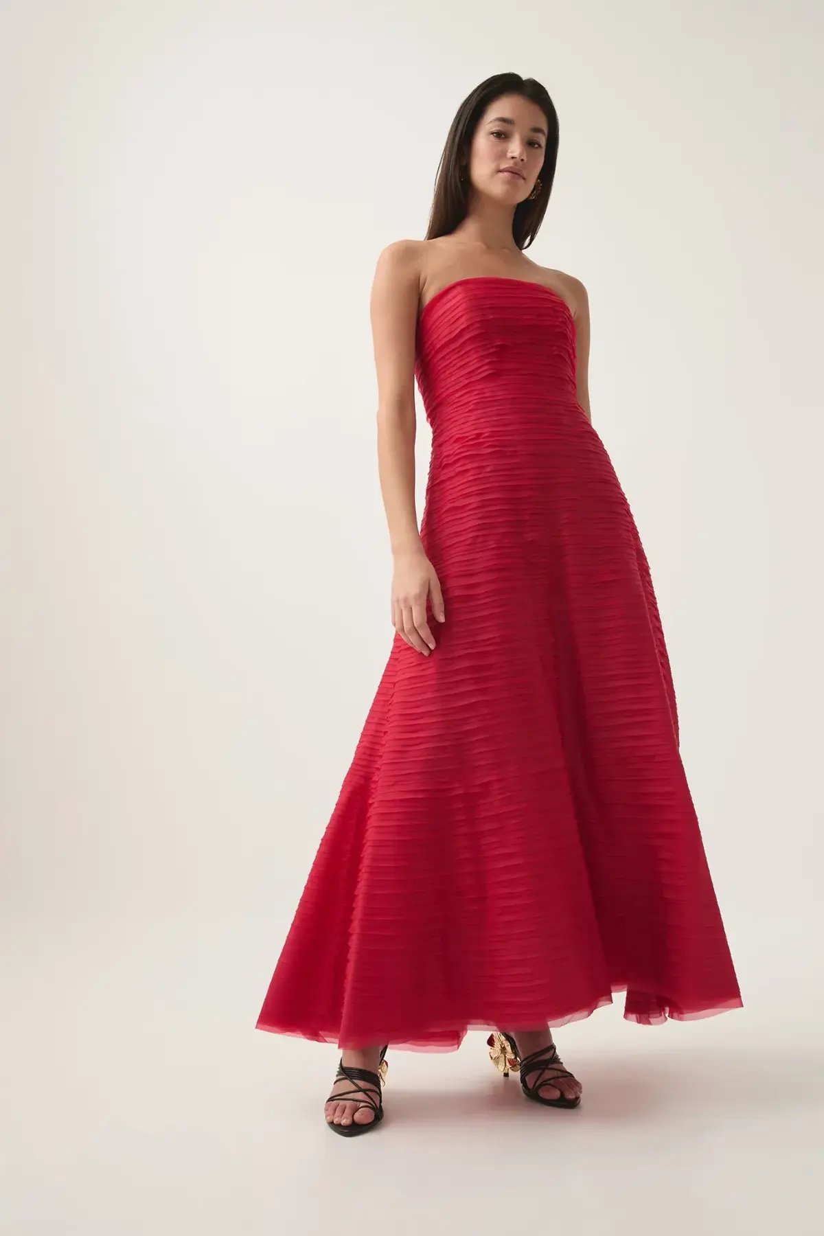 Aje Soundscape Maxi Dress in Scarlet Red Size 12 photo 4