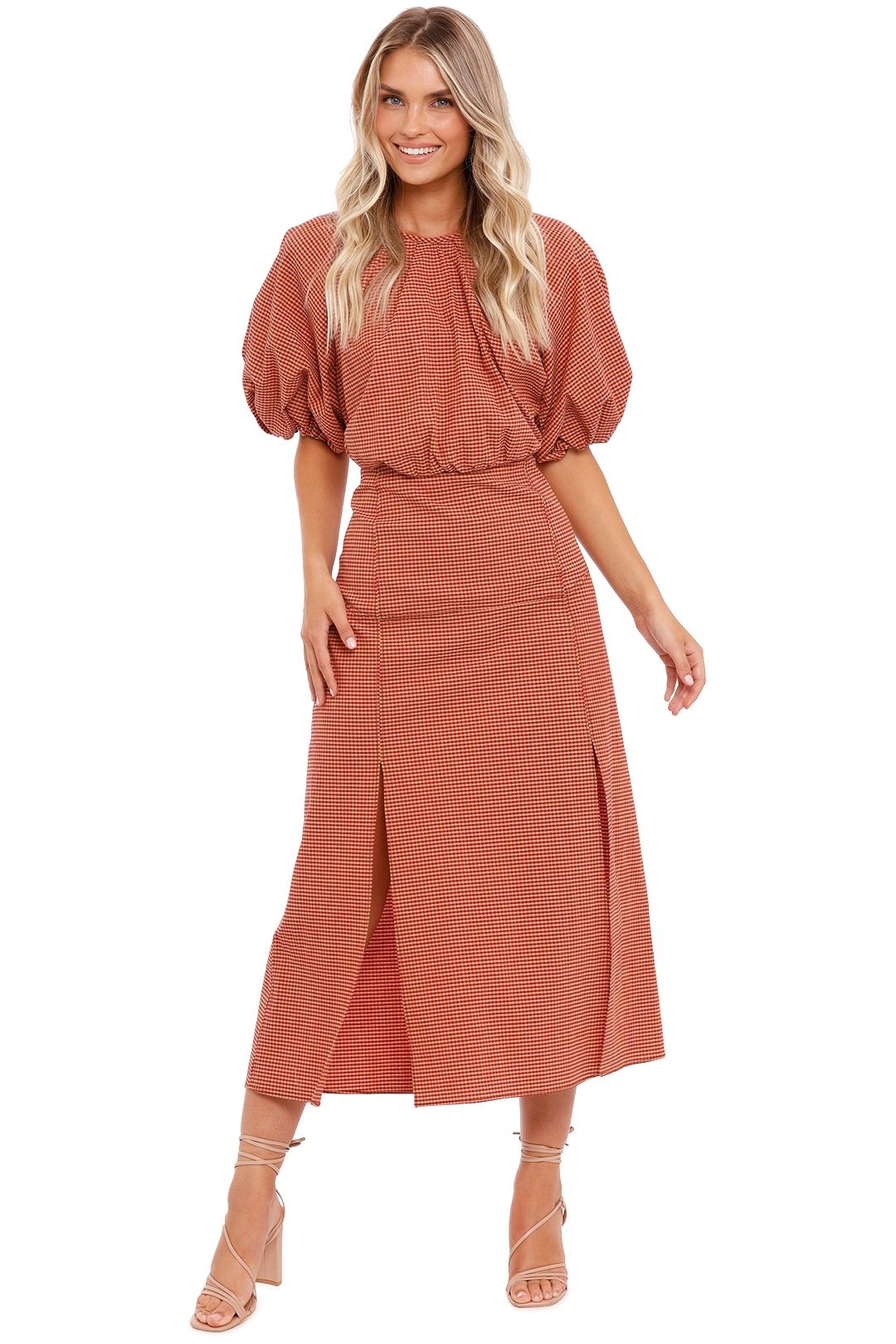Vega Dress - Pink Check photo 4