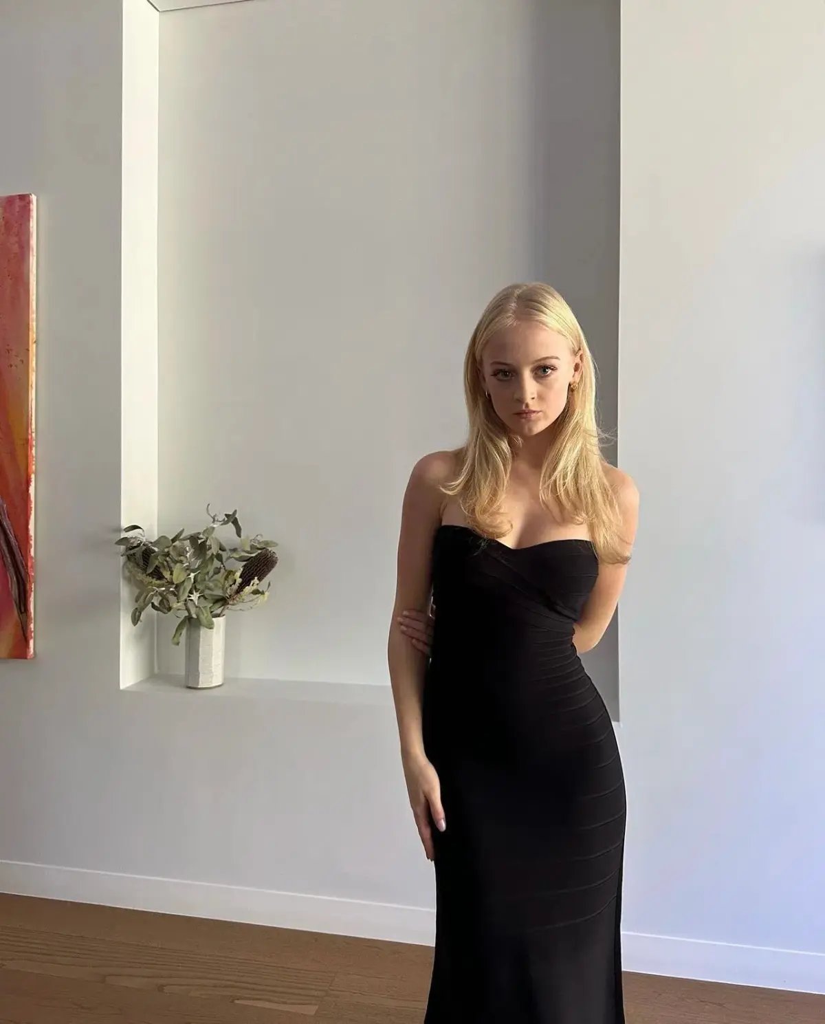 Herve Leger Black Sara Gown Size XS/AU6 photo 2