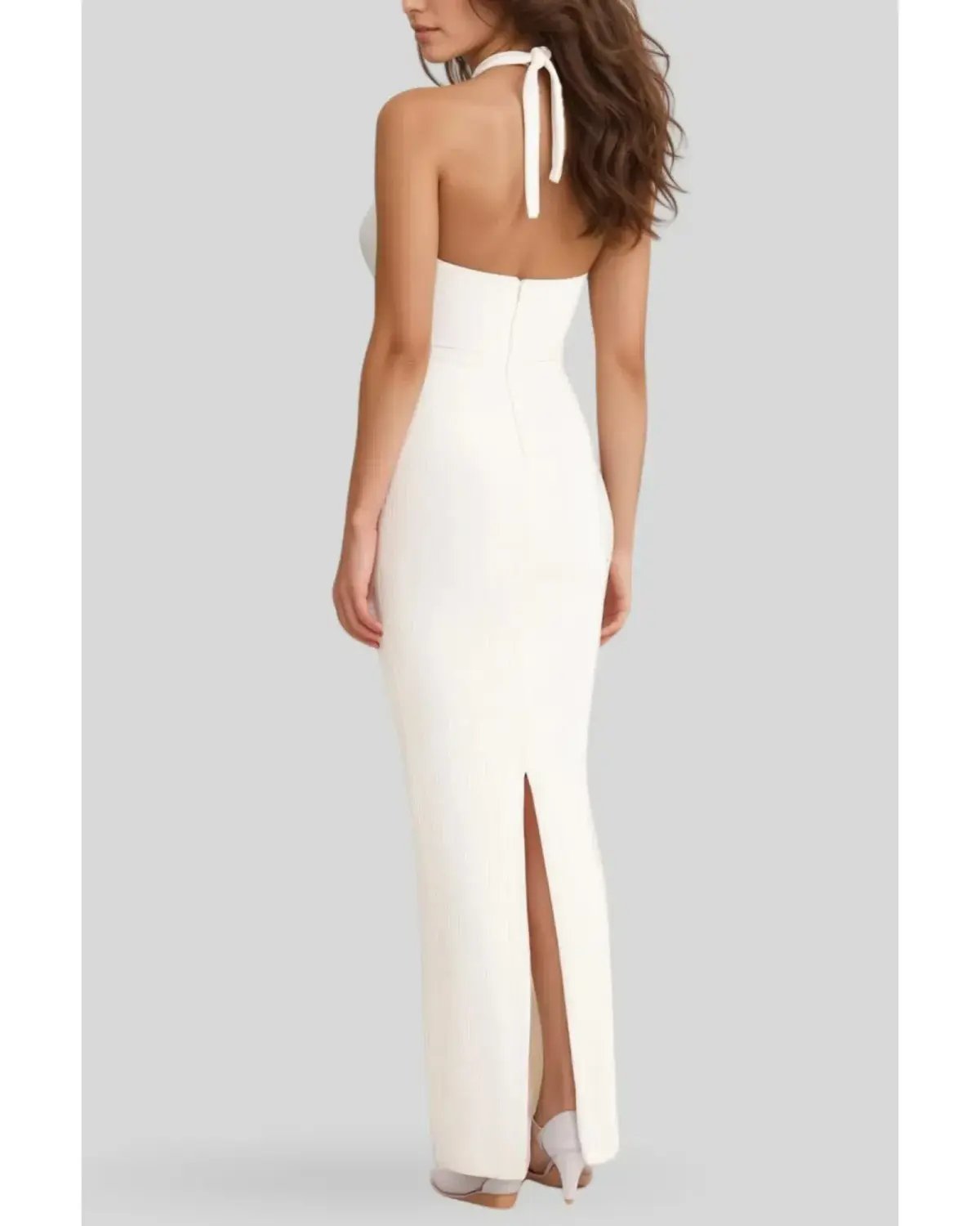 Rumer the Label Sorrento Maxi Dress White Size AU 8 photo 3