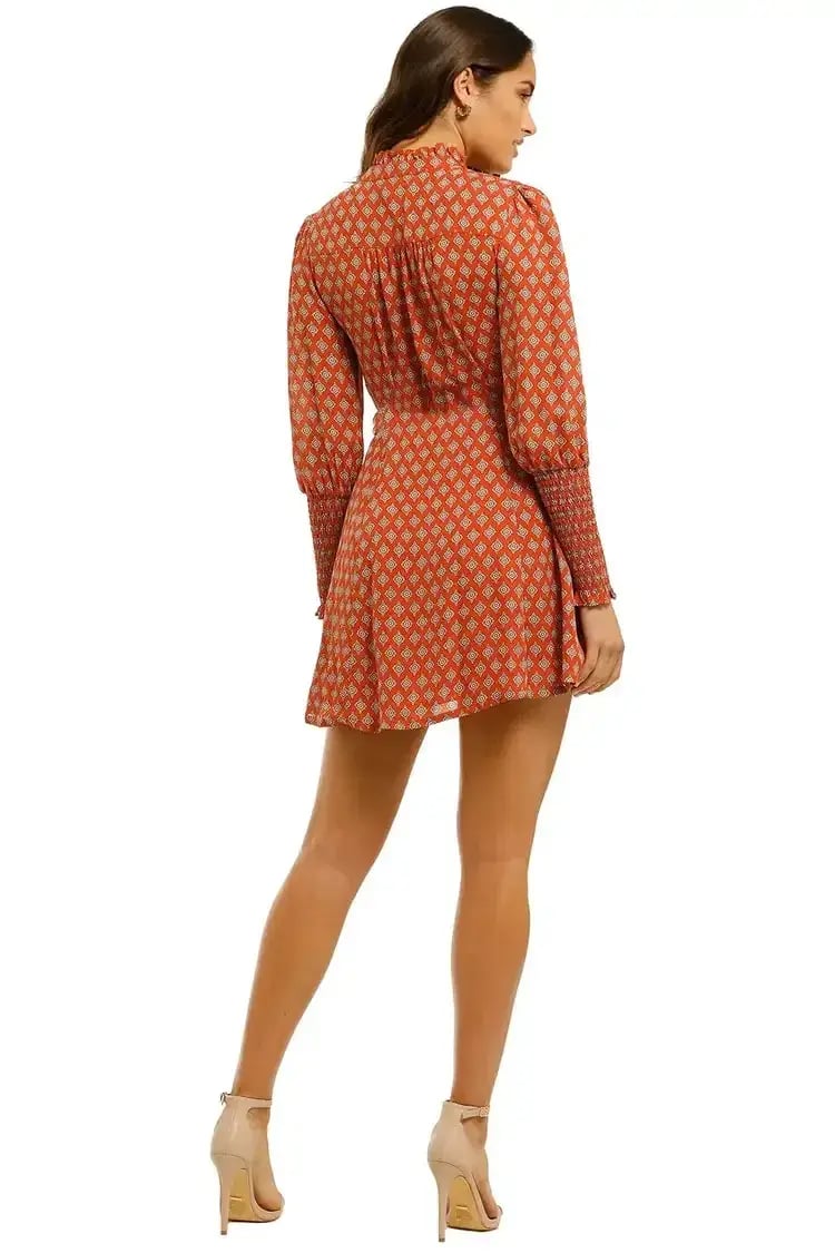 Nicholas Agadir Dress in Marrakech Medallion Saffron Size 8 photo 2