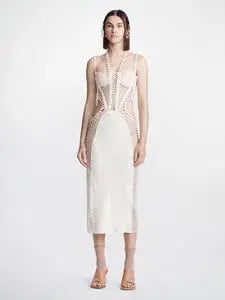 PatBO Beaded Crop Top Size 8 photo 9