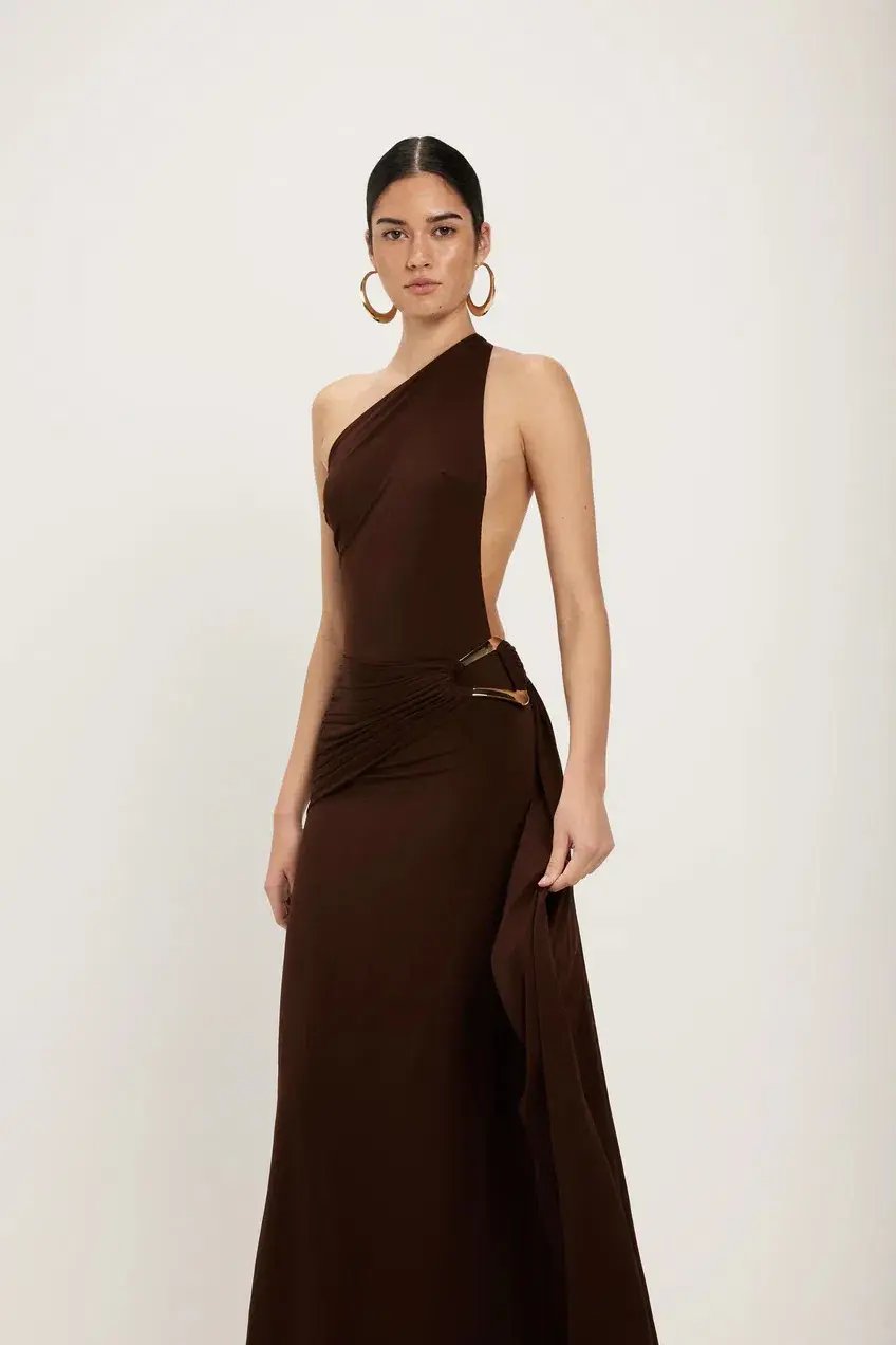 Ance Gria Gaia Maxi Gown Brown Size S / AU 8 photo 4