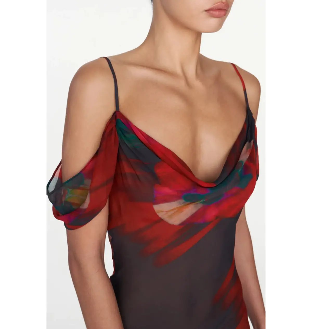 Rat & Boa Adriana Dress in Abstract Floral Print Size Small / AU 8 photo 2