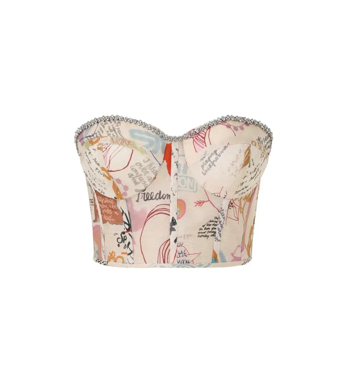 Zimmermann Crush Paneled Bodice and Shorts Set in Dear Diary Print Size 0 / AU 8 photo 4