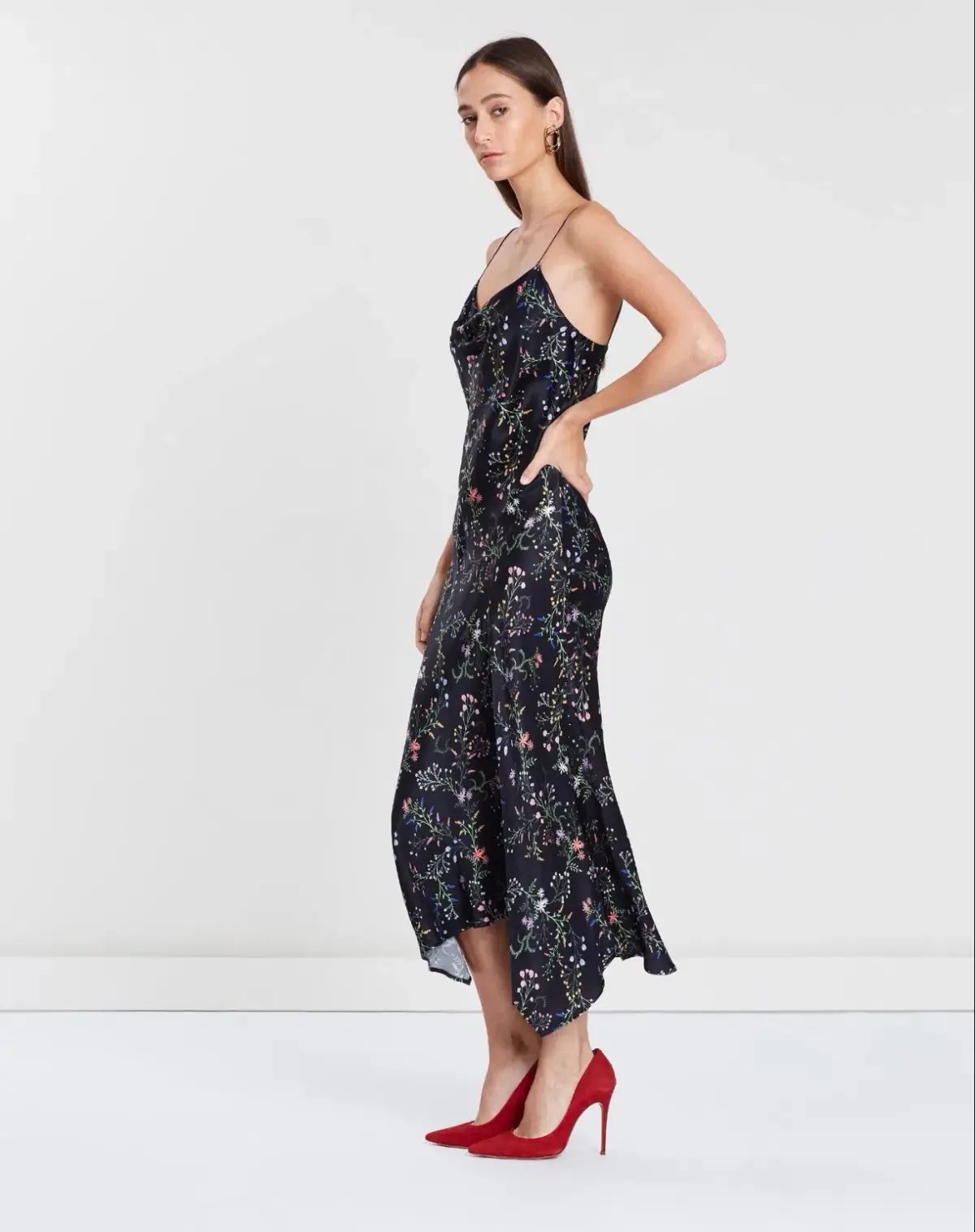 Bec & Bridge Exclusive Midi Dress Black Size 6 photo 3