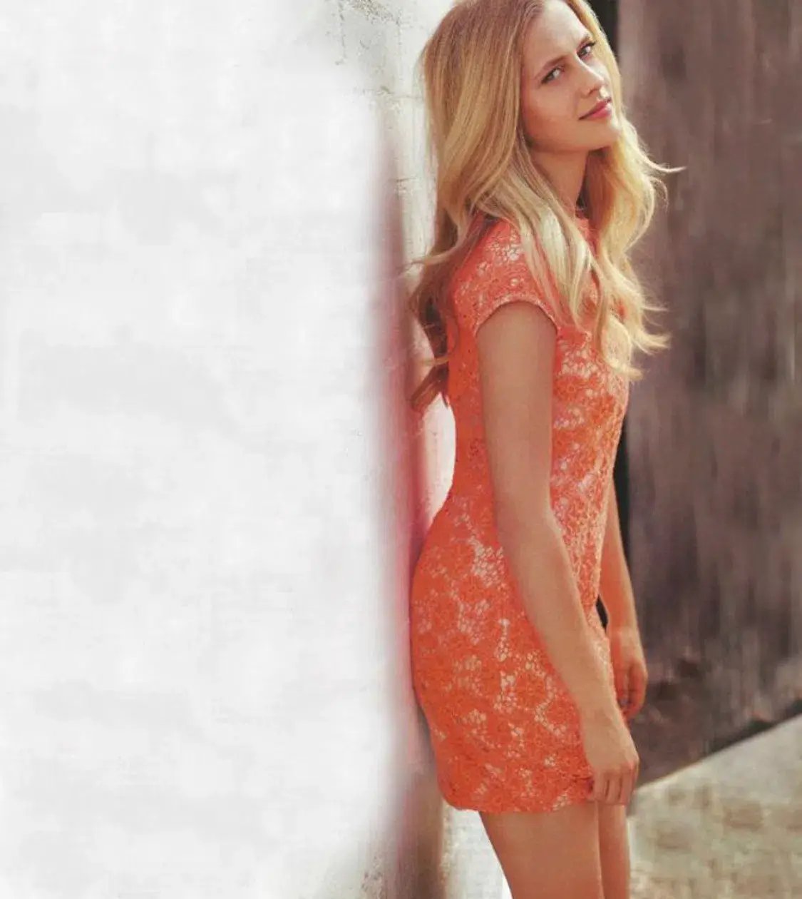 Shakuhachi Neon Nights Lace Mini Dress Orange Size 6 photo 2