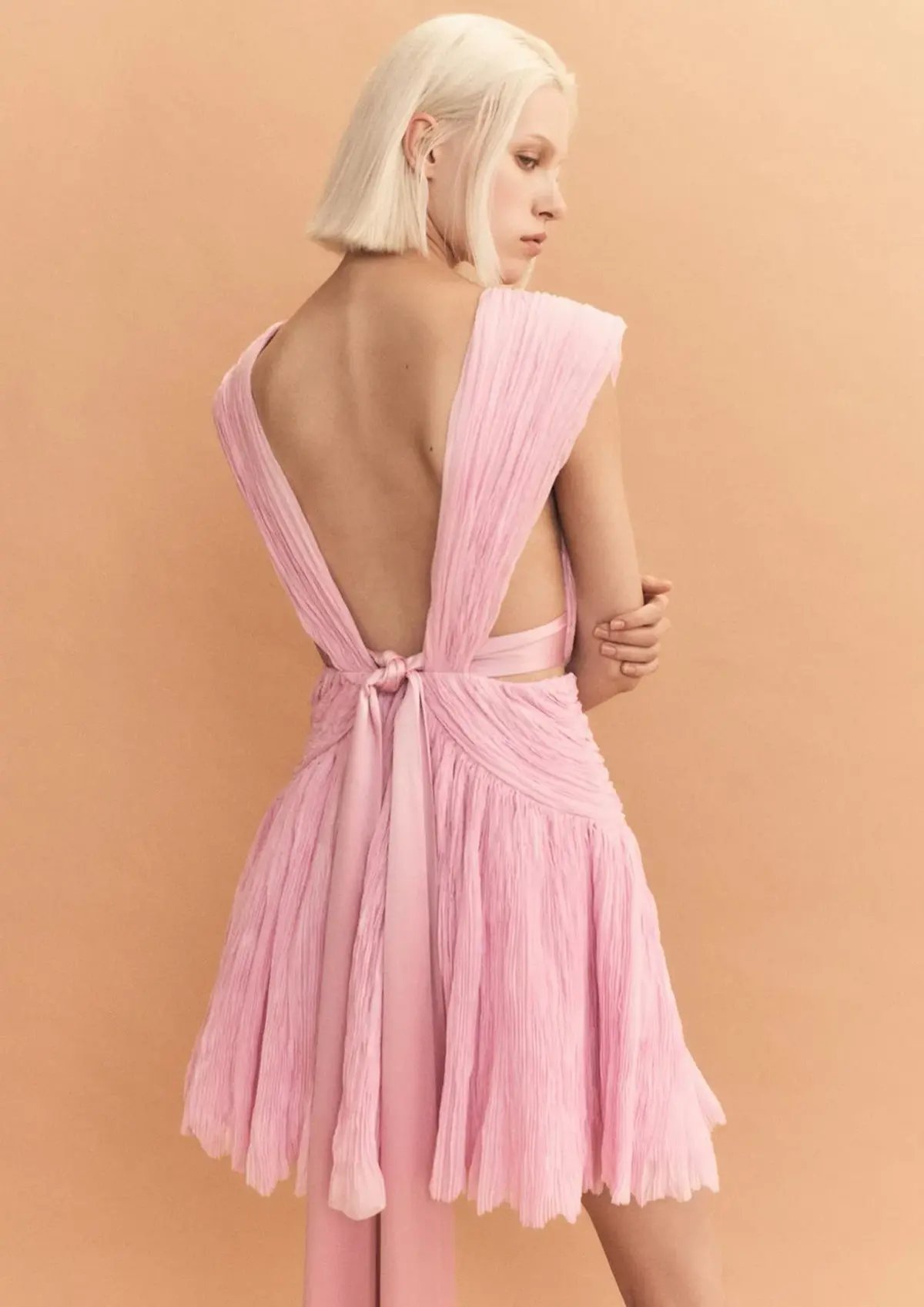 Aje Escapist Mini Dress Pink Size 6 photo 4