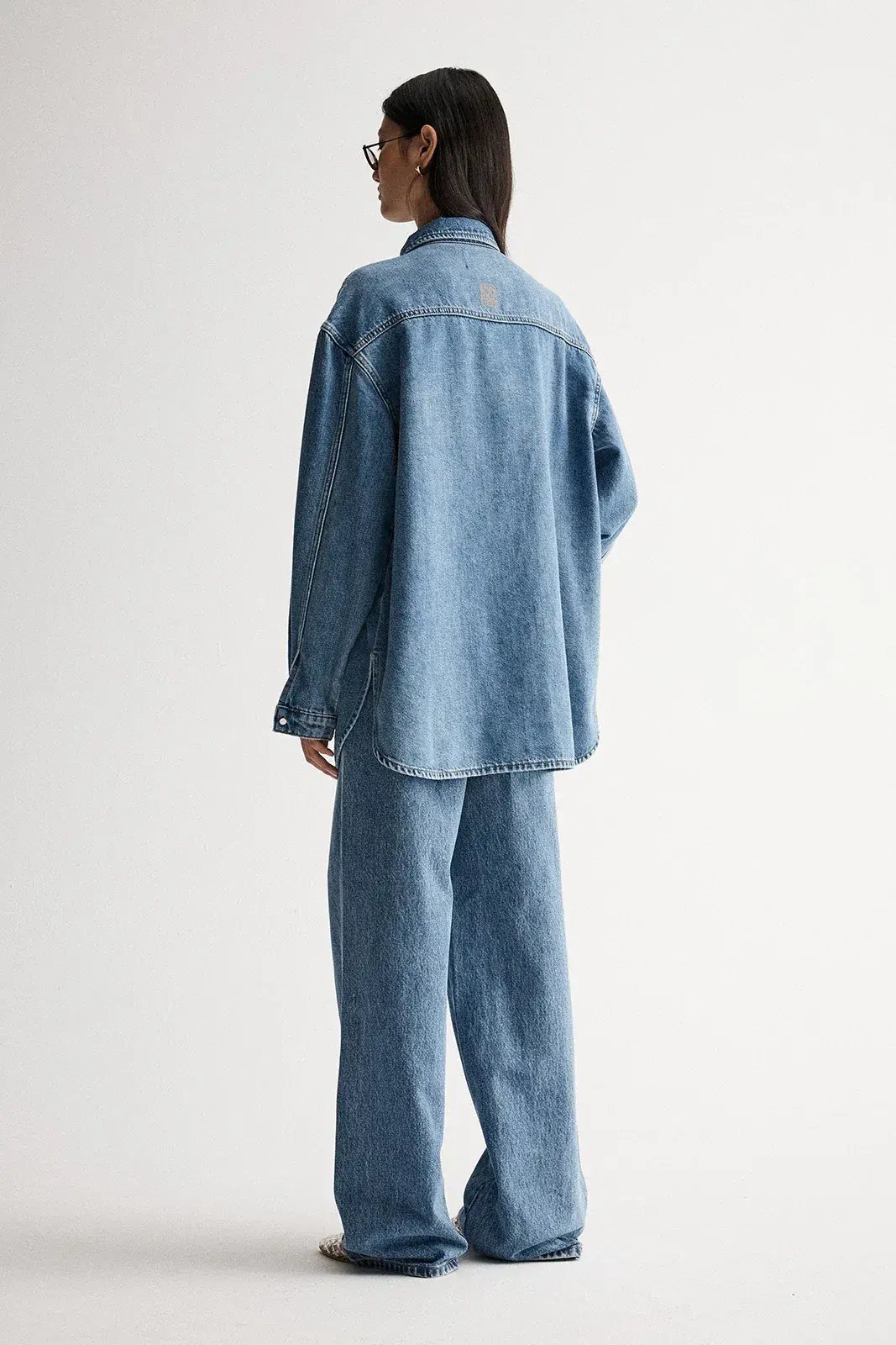 Elka Collective Odin Denim Shirt & Jeans in Trinity Blue Size XL / AU 14 photo 3